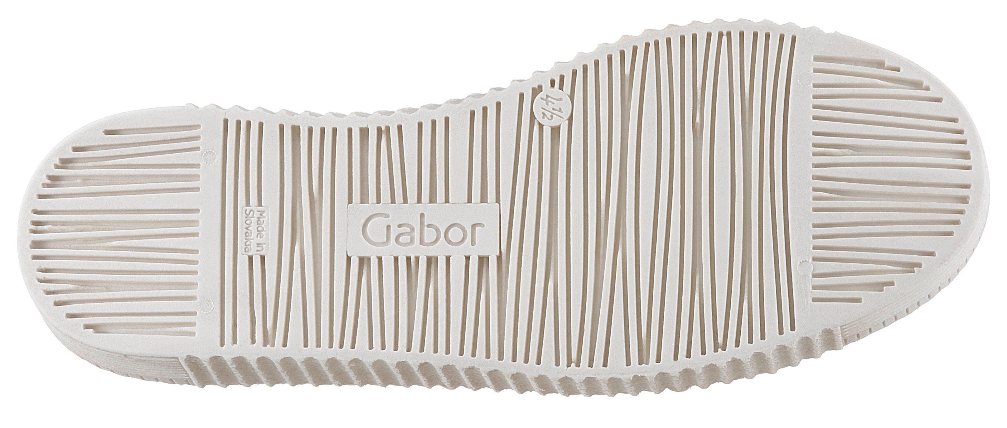 Gabor Plateausneaker hellkhaki 3-cm-Plateausohle mit