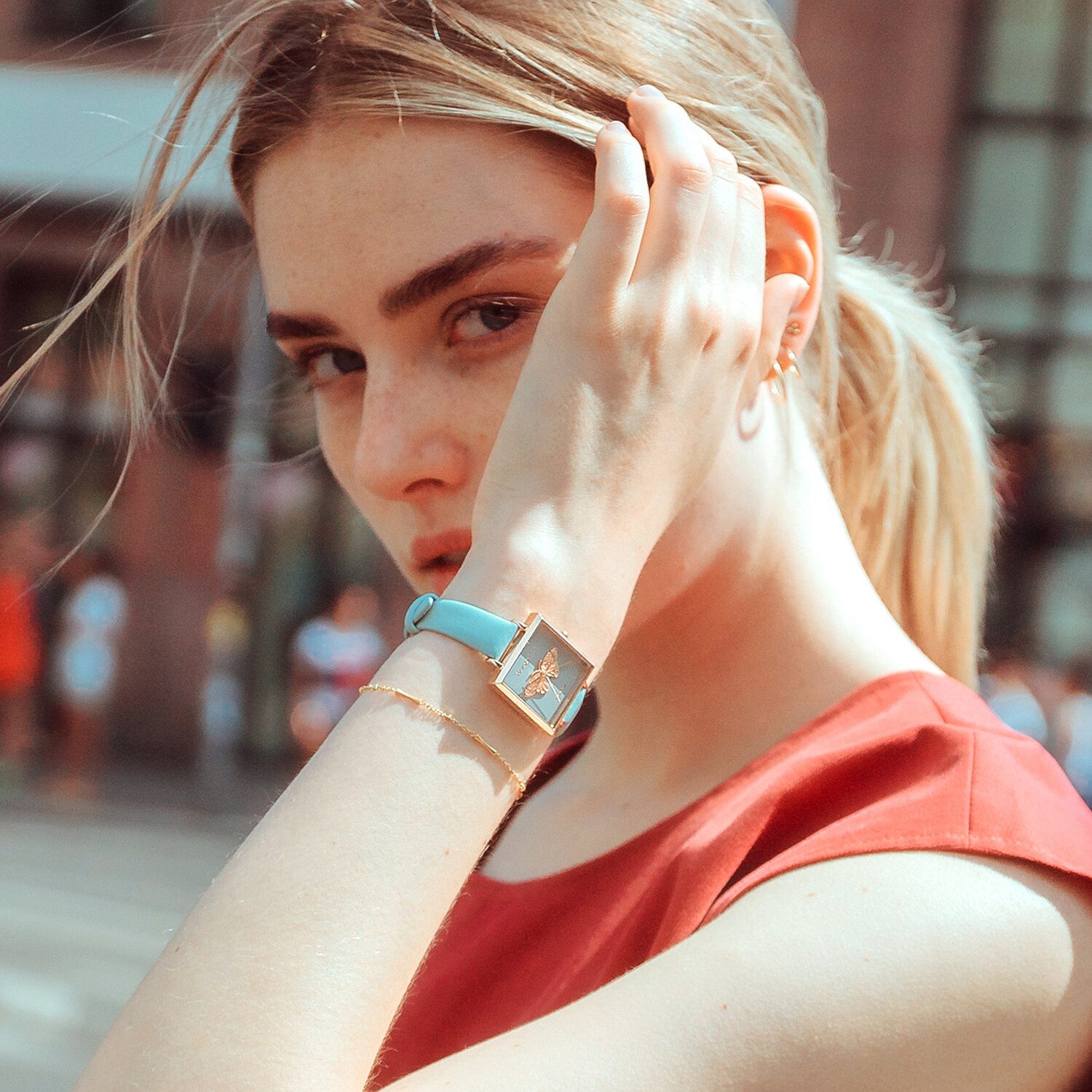 Victoria Hyde Quarzuhr Quarzuhr, Armbanduhr Leder Damen Uhr, Multifunktionsuhr Damenuhr Lederarmband, (1-tlg., Kein Set)