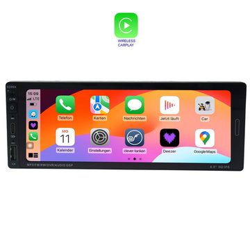 TAFFIO 1 DIN Universal 6.9" Touchscreen Android Autoradio CarPlay AndroidAuto Einbau-Navigationsgerät