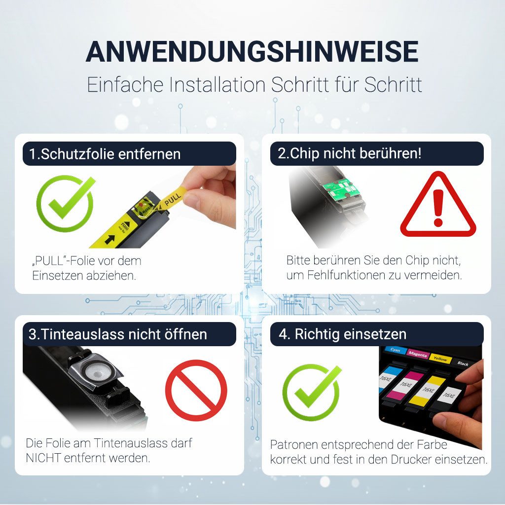 Druckerparadies 10er Pack Druckerpatronen 502 502XL kompatibel mit Epson XP-5100 Tintenpatrone (10-tlg)
