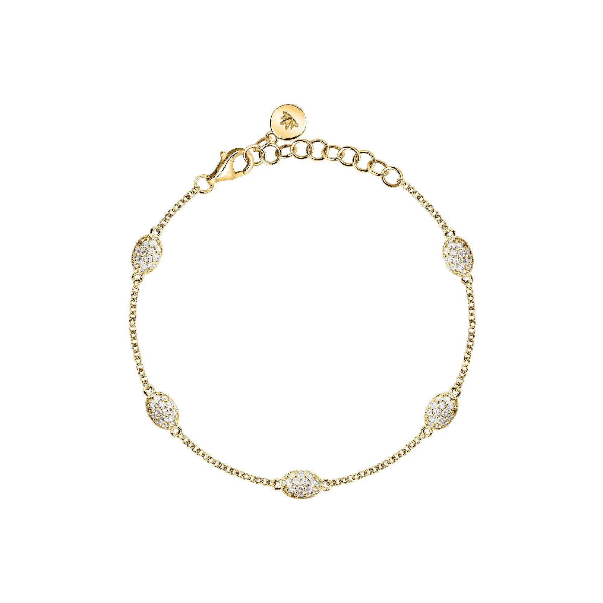 MORELLATO Armband Pavé SAZB08 925 Silber vergoldet Zirkonia 16+3 cm Damen