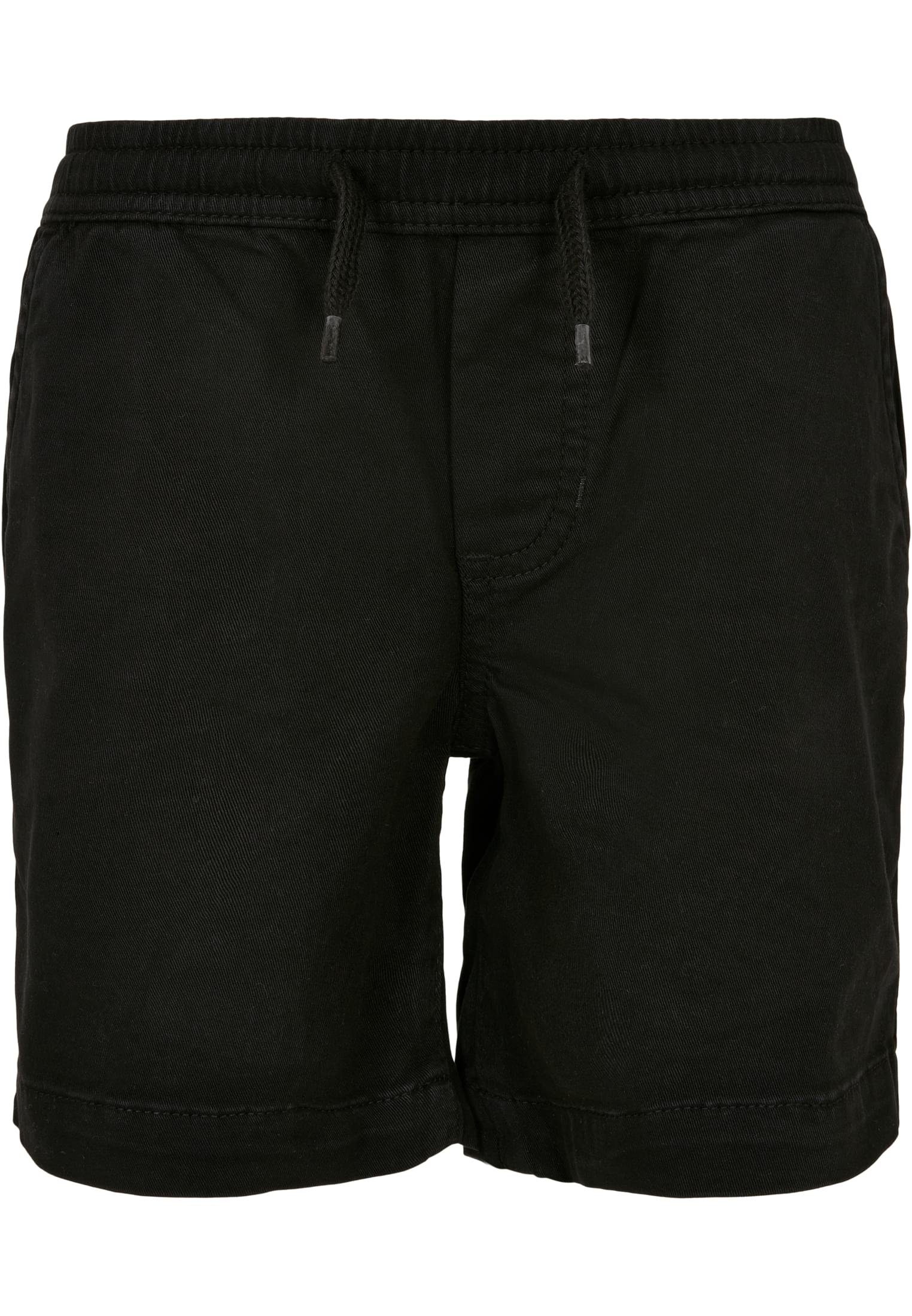 Twill Herren Stoffhose URBAN CLASSICS Strech Joggshorts (1-tlg) Boys black