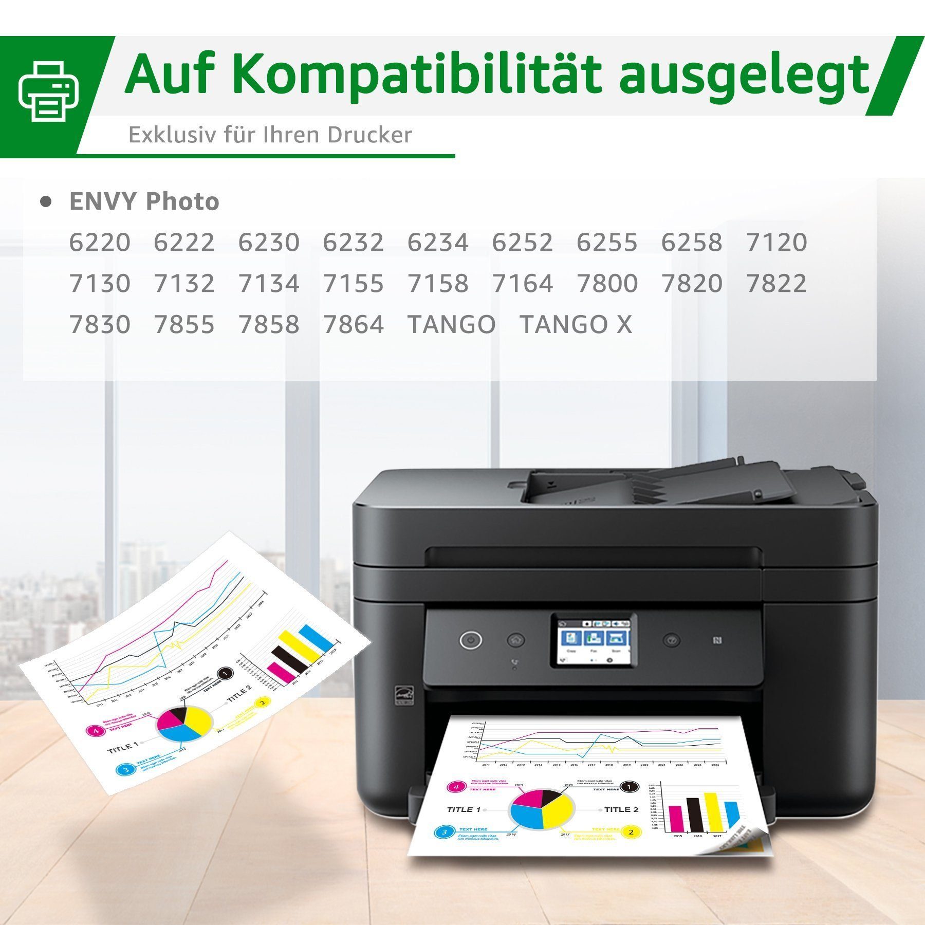 HP Tango 6230 Greensky 303XL 303 XL Tintenpatrone ENVY für 2pk X Photo 6220