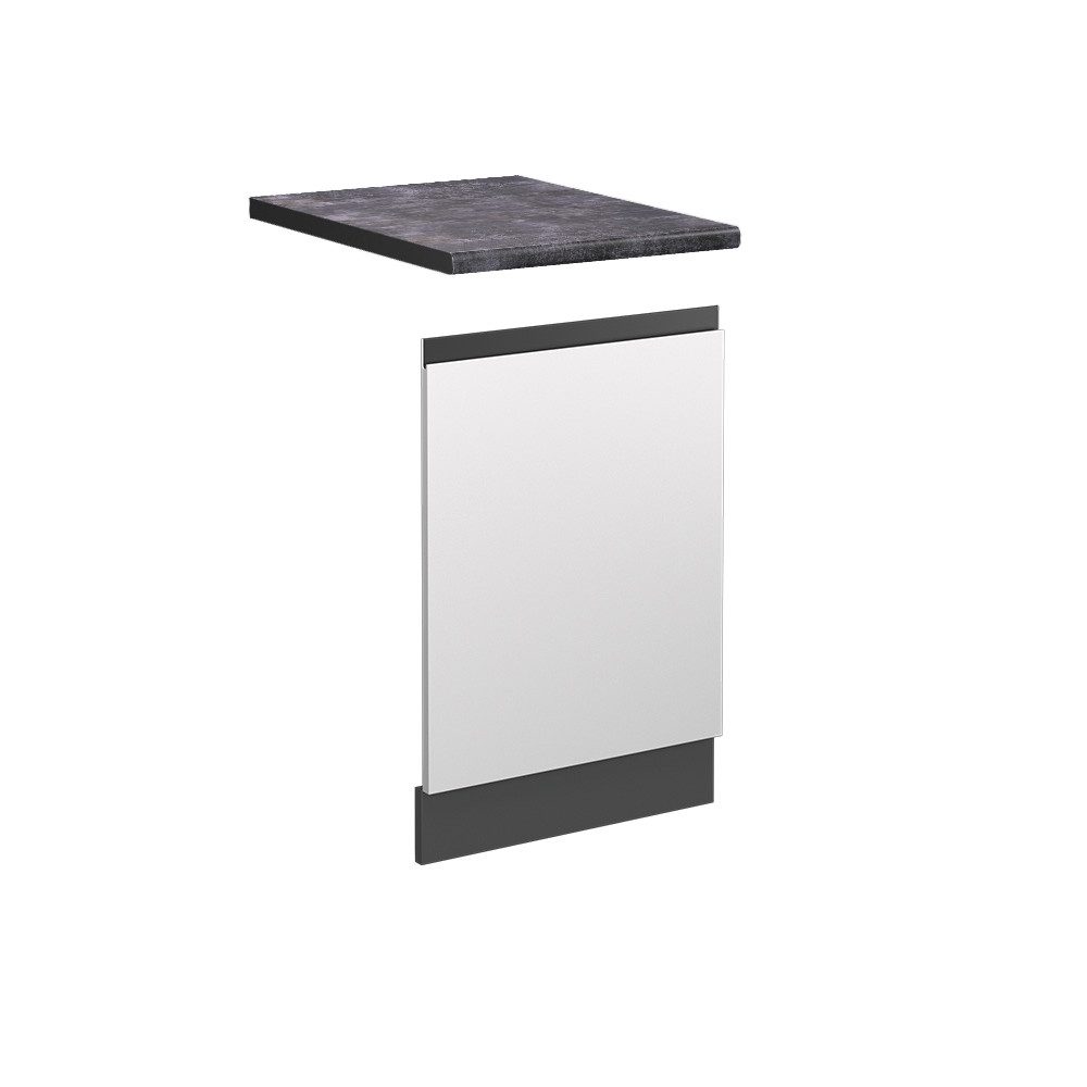 Vicco Frontblende R-Line, Weiß/Anthrazit, 45 cm, AP Anthrazit (1 St)