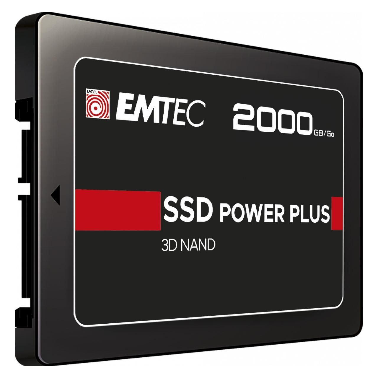 EMTEC X150 Power Plus 2TB SATA SSD 2.5 Zoll 2000GB interne SSD (2 TB) 2,5 Zoll" 520 MB/S Lesegeschwindigkeit, 500 MB/S Schreibgeschwindigkeit, SATA III 6 Gb/s, 2.5 Zoll, 3D NAND Flash, TRIM Support, Stoßfest