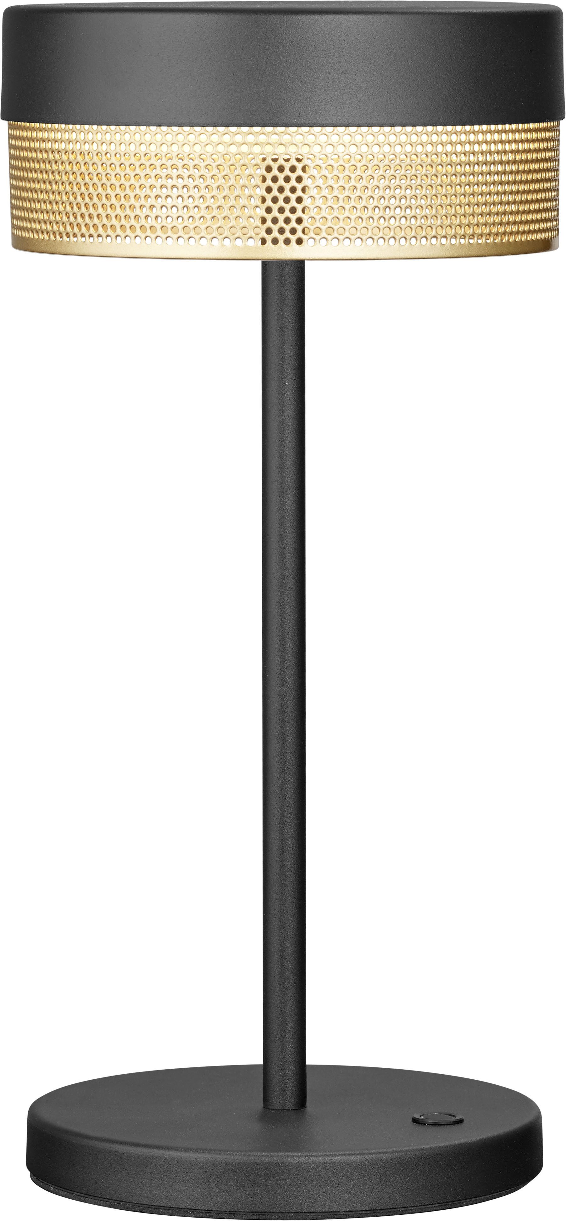 HELL höllisch gutes Licht LED Tischleuchte MESH-B, LED fest integriert, Warmweiß, Tastdimmer, IP54