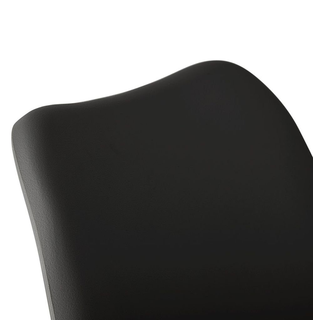 Plastic Esszimmerstuhl KADIMA (black) DESIGN Schwarz 48 YAMI Stuhl Polym x 56