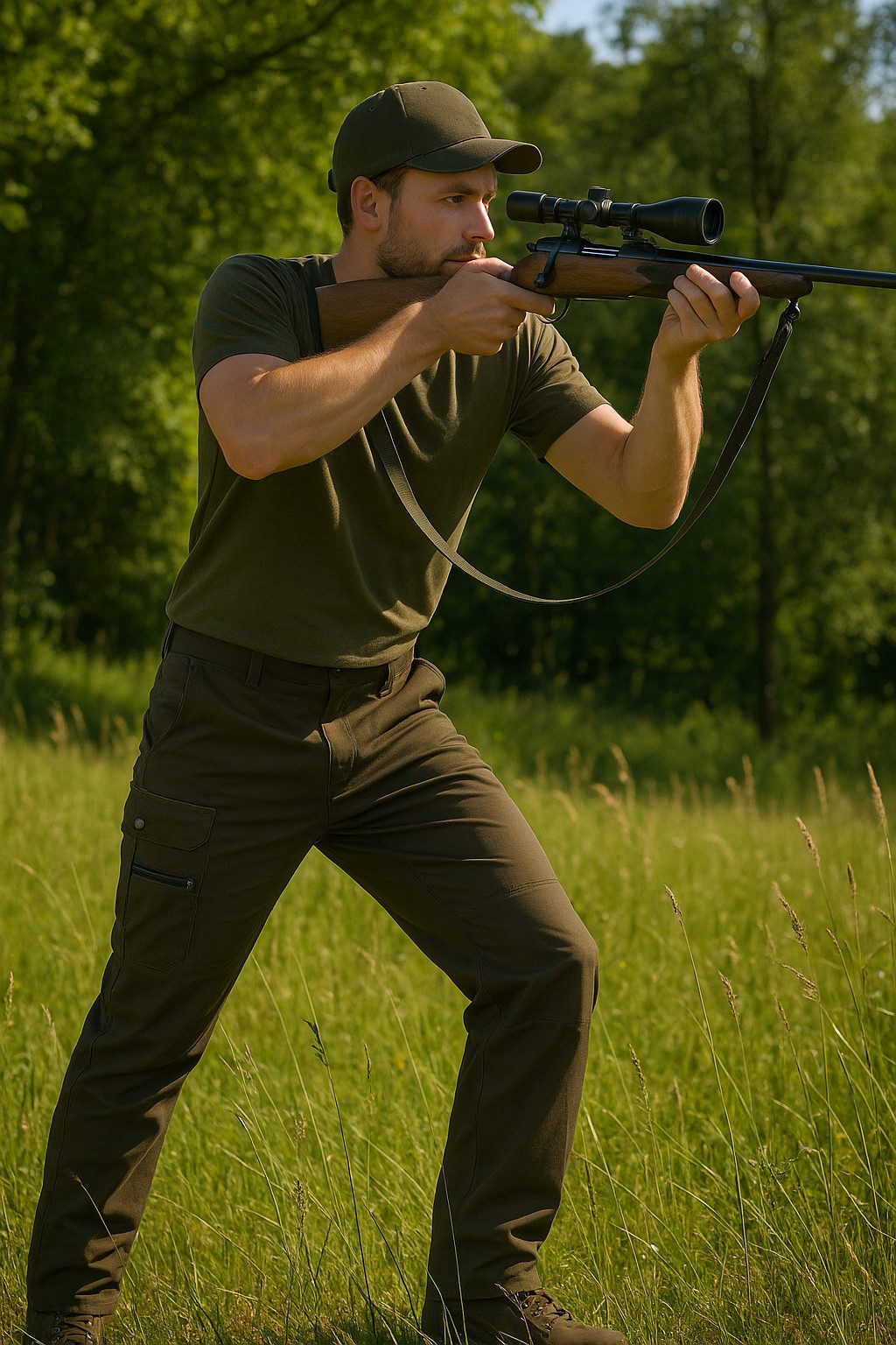 La Chasse® Outdoorhose leichte Funktionshose "Venlo" Jagdhose Herren oliv J günstig online kaufen