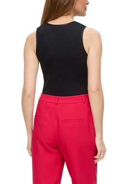 s.Oliver BLACK LABEL Shirttop Tanktop mit Satin-Detail