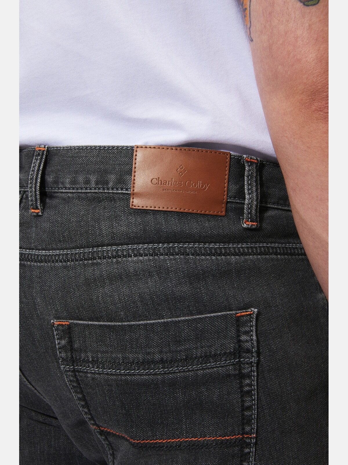 Charles Colby 5-Pocket-Jeans BARON SAWYER im Used-Look