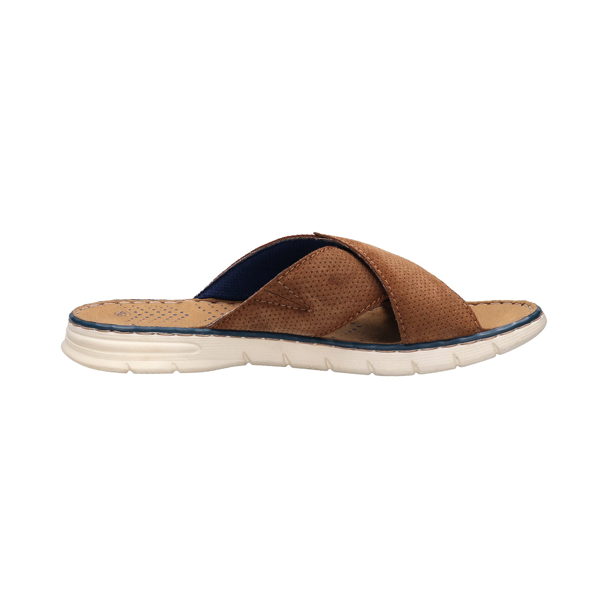 bugatti Pantolette Sommerschuh, Hausschuh, Strandschuh mit Kreuz-Steg