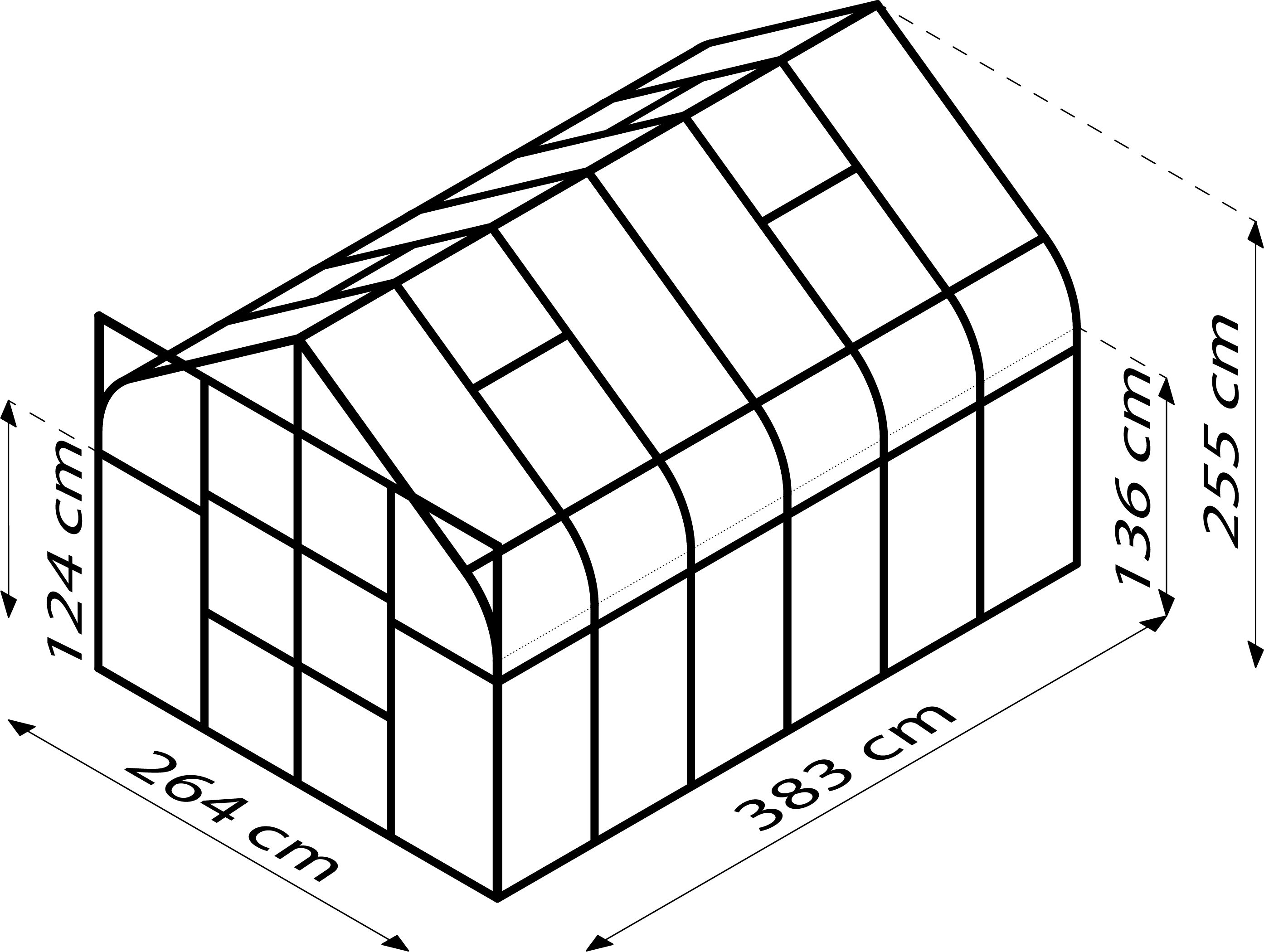 Vitavia Gewächshaus Diana 9900 HKP 4mm ...