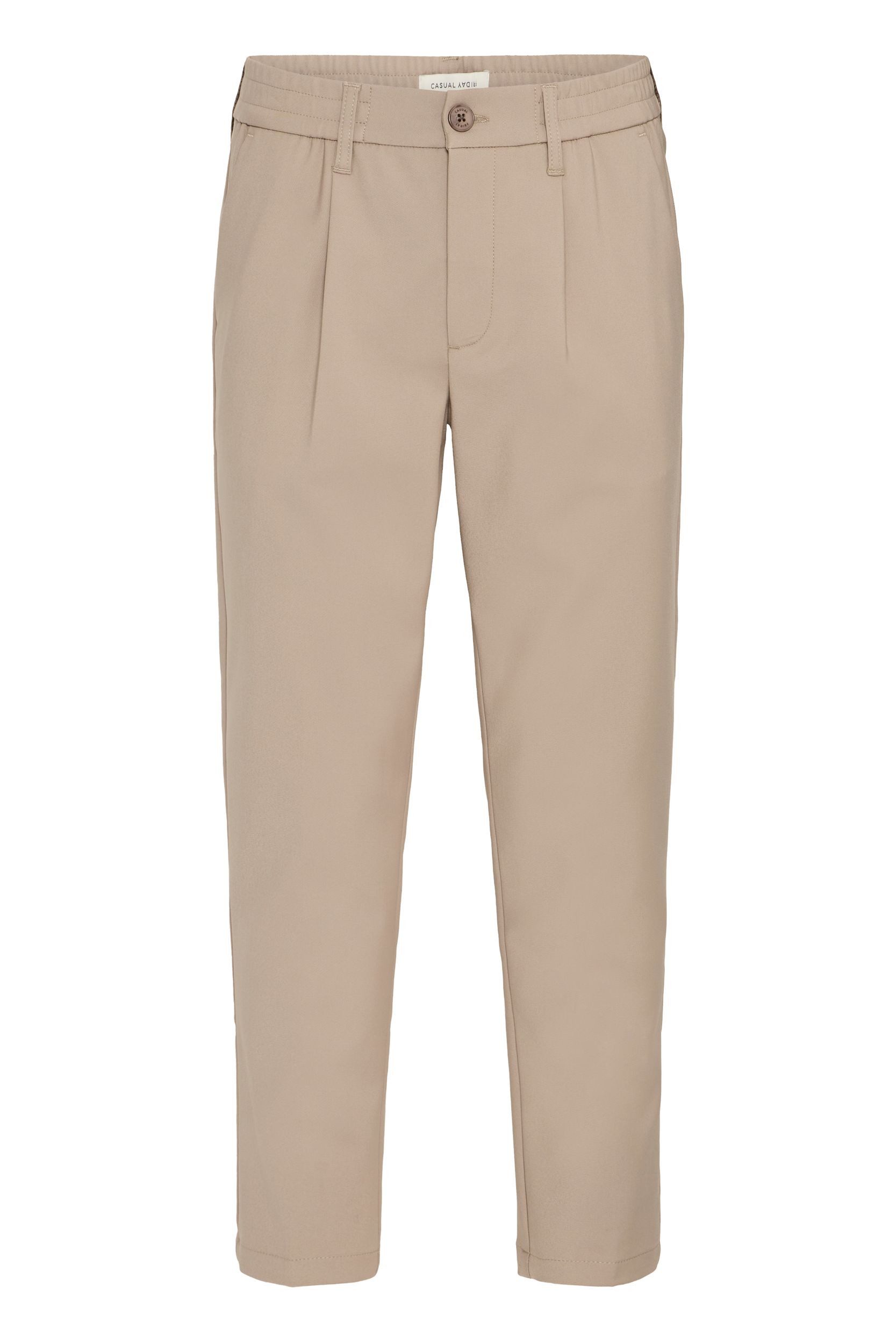 Stoffhose Twill mit elastischem Bund in modernem Look