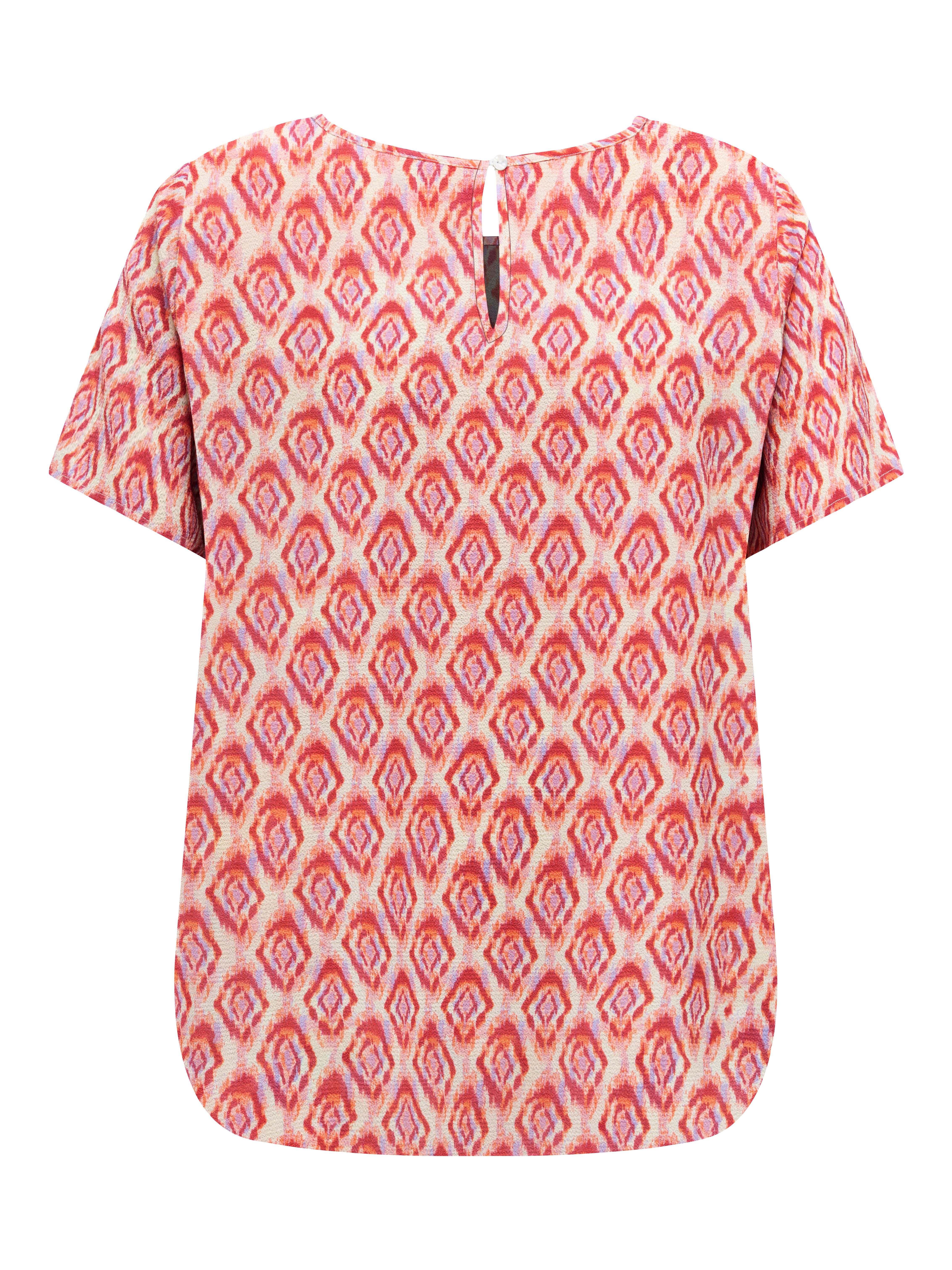ONLY CARMAKOMA Shirtbluse CARVICA SS TOP WVN NOOS Materialmix, regular fit