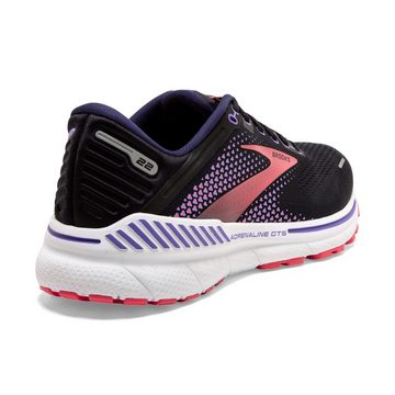 Brooks Adrenaline GTS 22 (2A Schmal) Black/Purple/Coral Laufschuh