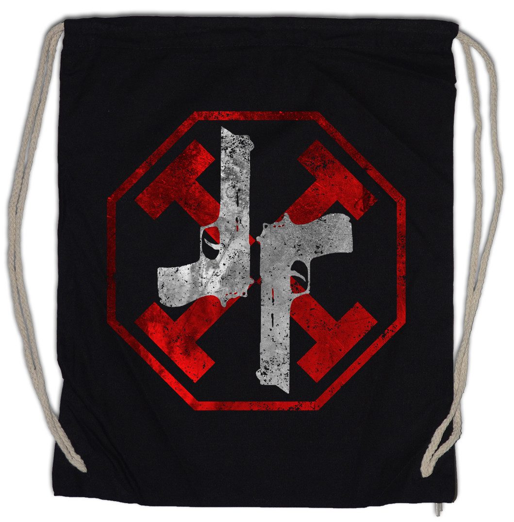 Turnbeutel Gun Kata Turnbeutel Symbol Sign Logo Insigina Equilibrium John Dupont
