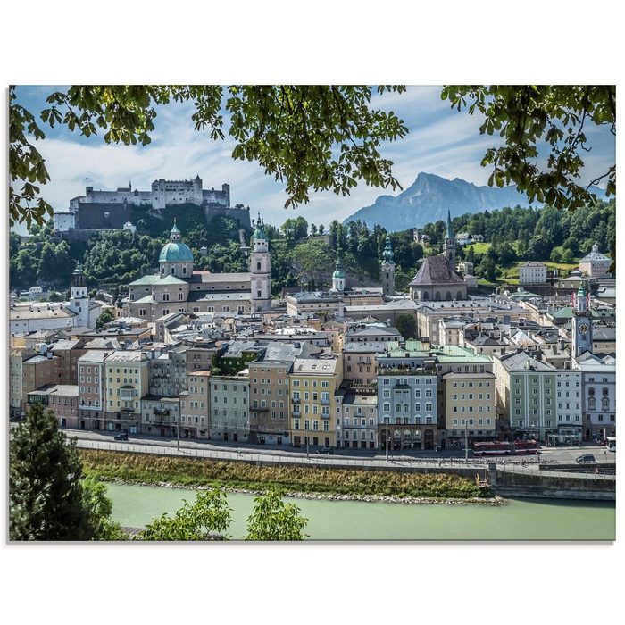 Artland Glasbild Salzburg Blick auf die Altstadt Österreich (1 St) in verschiedenen Größen