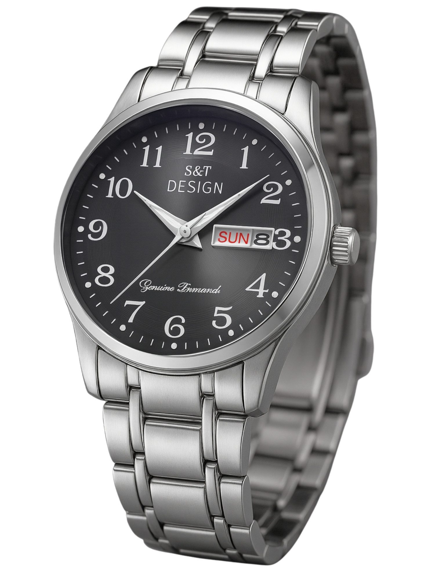S&T Design Quarzuhr Herren Uhr Edelstahl günstig online kaufen