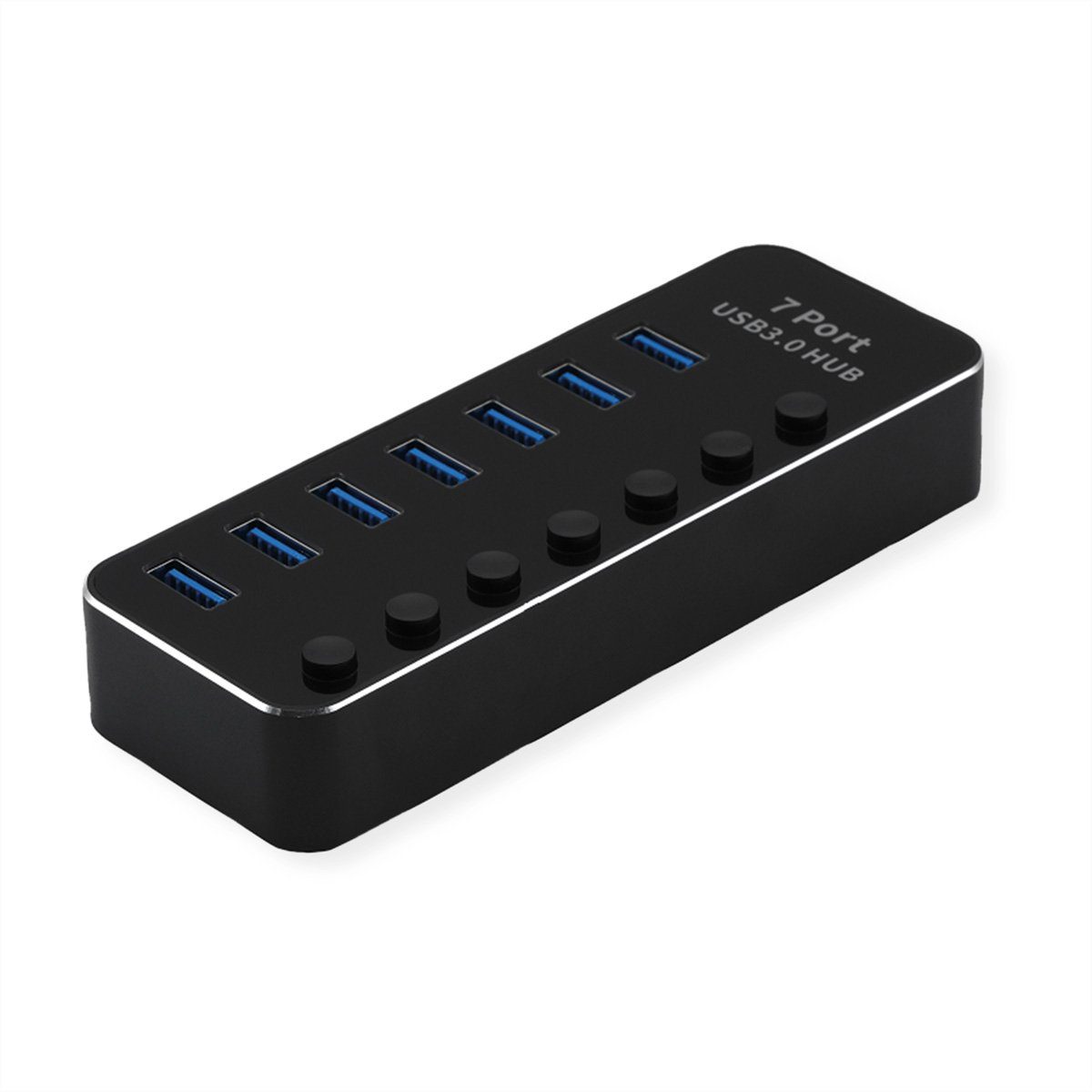 USB 3.2 Gen 1 Notebook Hub, 7 Ports, einzeln schaltbar Computer-Adapter