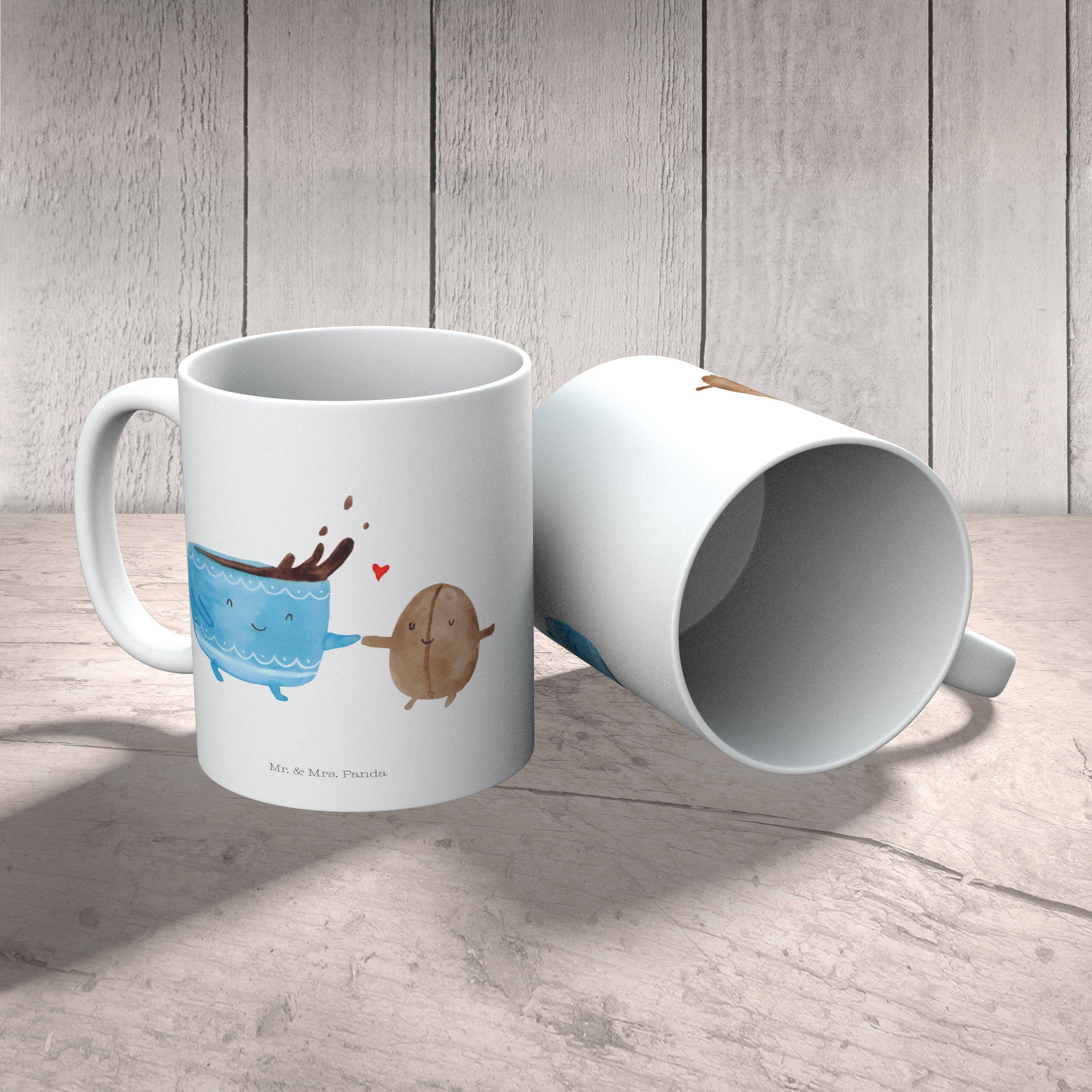 - Geschenk, Kaffee & - Weiß Tasse Bohne Tasse, Mr. Mrs. Panda lustige Keramik Zufriedenheit, Sprüche,