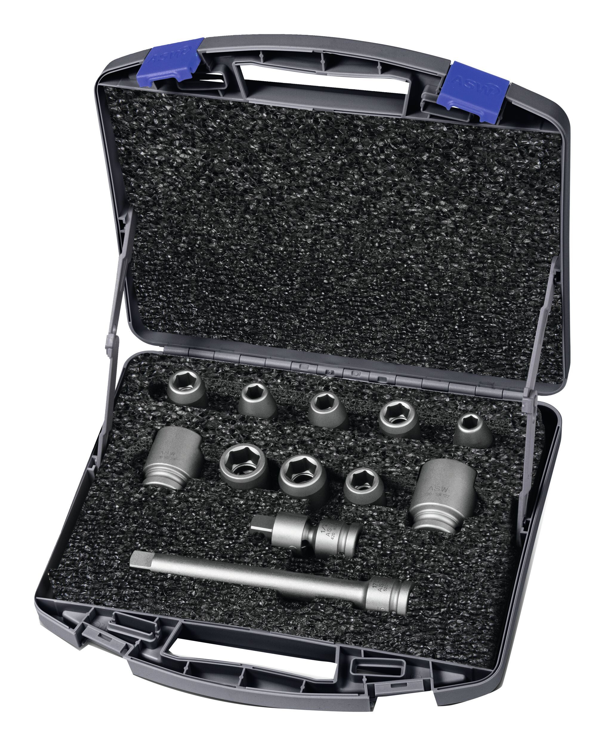 ASW Steckschlüssel (12 St), KraftSatz 1/2"