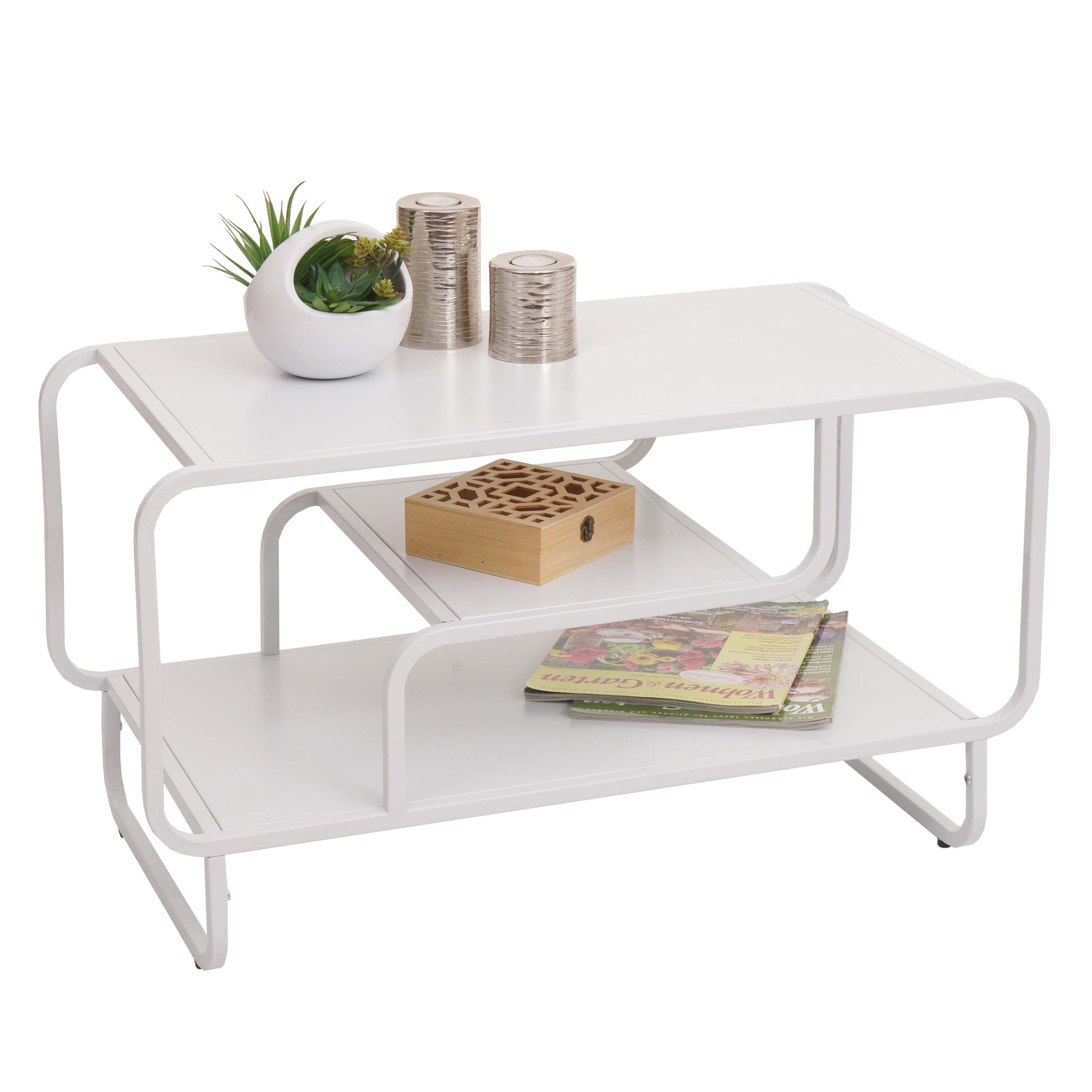 MCW Couchtisch MCW-O49, Modernes Design im Industrial-Look