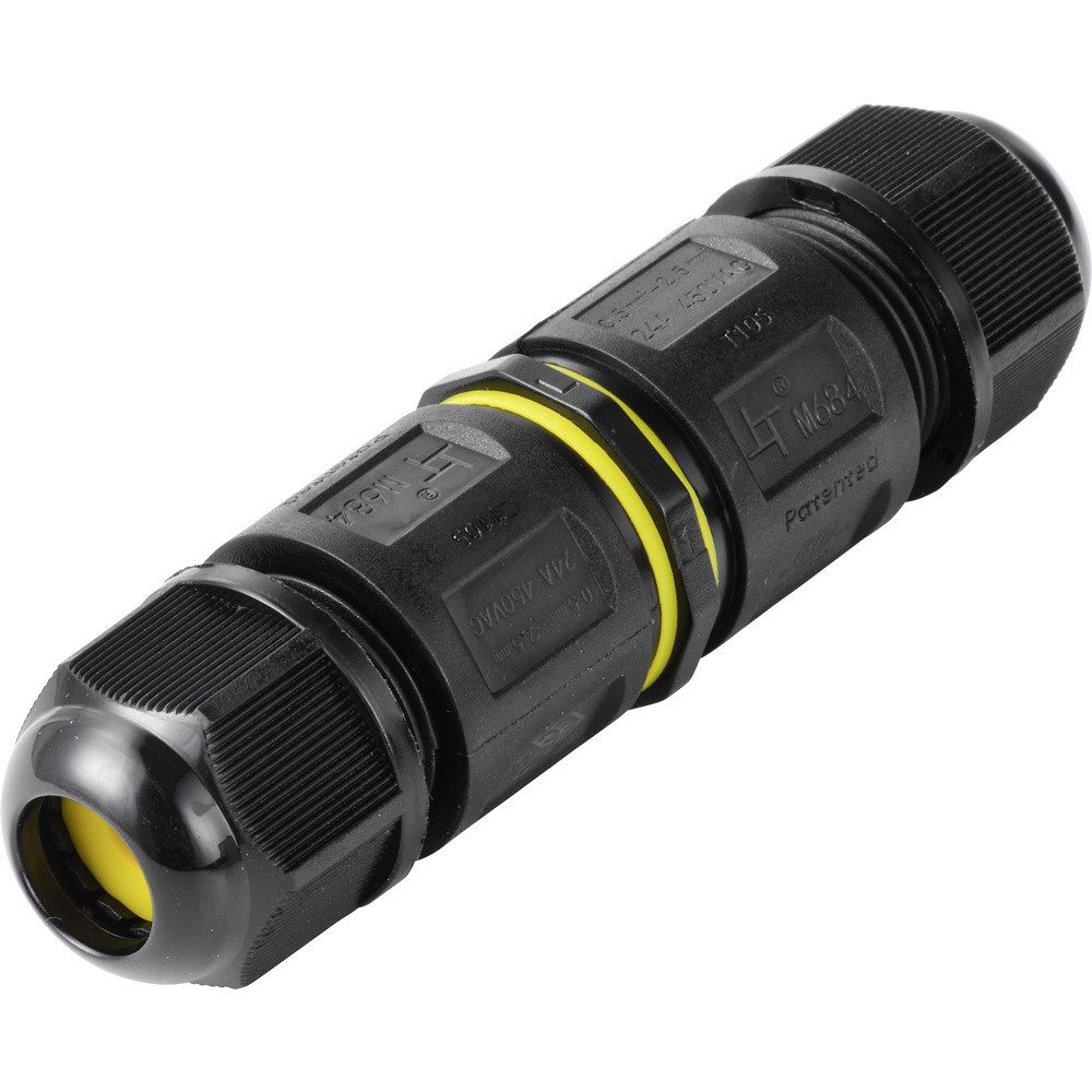 TRU COMPONENTS Rundstecker TRU COMPONENTS Kabelverbinder IP68 wasserdicht, Schraubkontakt 5 polig, TC-14745224