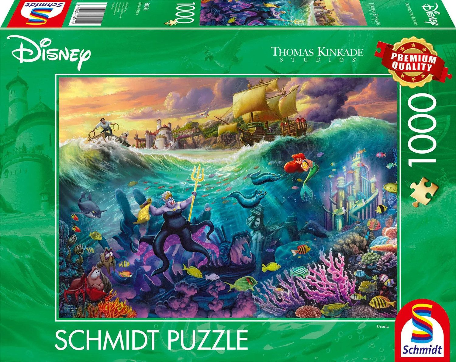 Schmidt Spiele Puzzle Disney, The Little Mermaid, Ursula, 1000 Puzzleteile günstig online kaufen