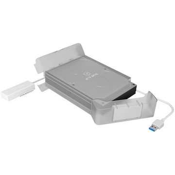 ICY BOX Festplatten-Gehäuse USB 3 Gehäuse für ein 3.5″/2.5″ SATA III Laufwerk, HotSwap-fähig