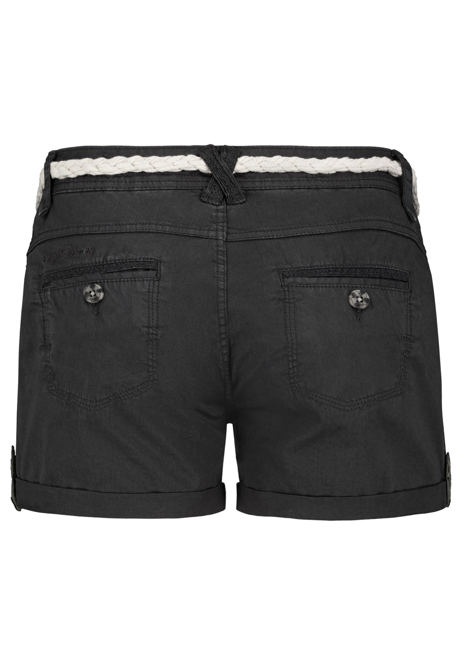 SUBLEVEL Bermudas Damen Short Bermuda kurze Hose Sommer Chino Stoff Hose mit Gürtel
