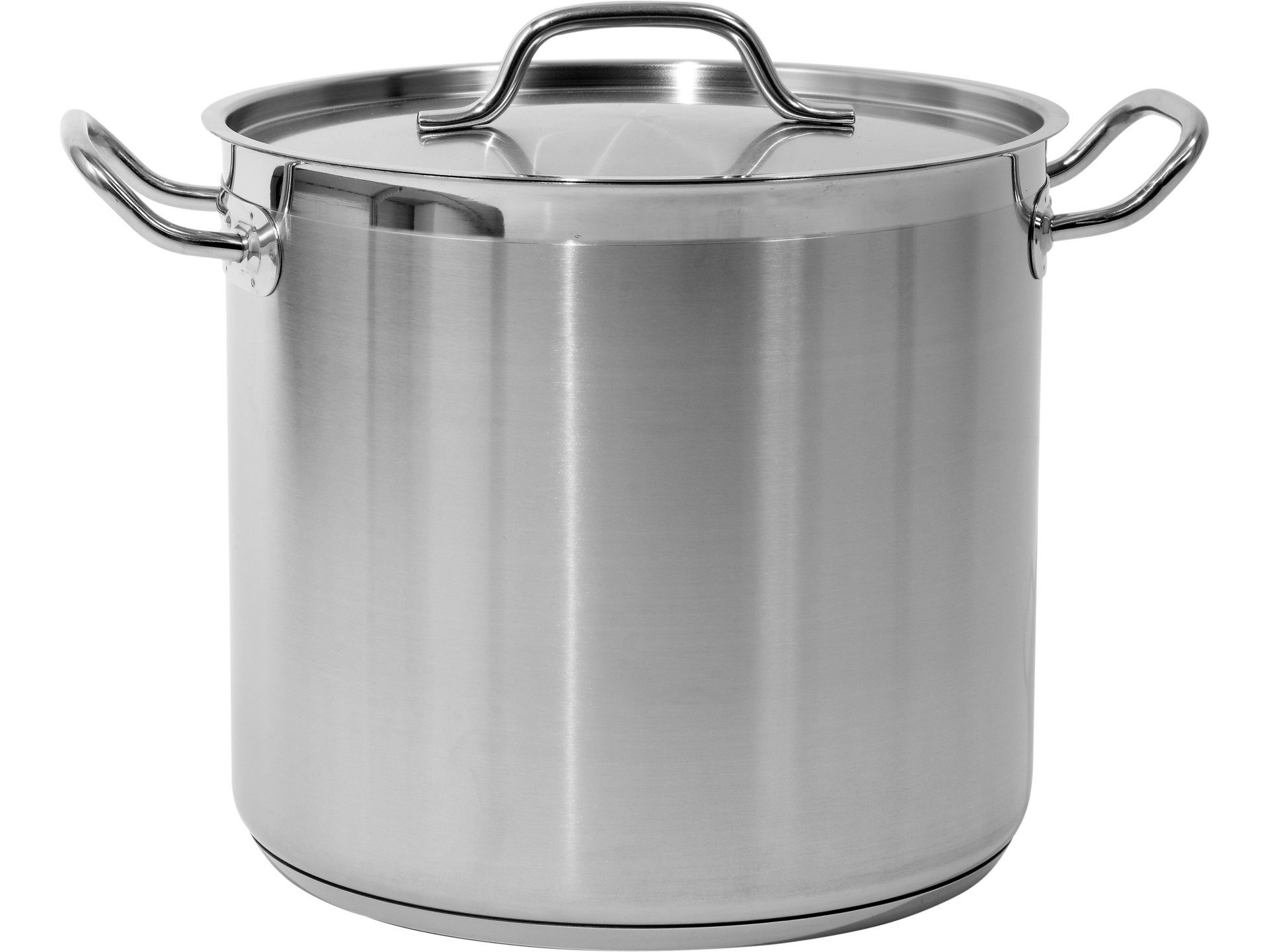 Kochtopf Hoher Kochtopf mit Deckel aus Edelstahl 21/0, 28 cm, 15,4 l