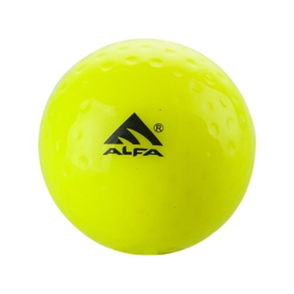 ALFA Hockeyball AB-93 Dimple Feldhockeyball Standardgröße PU Weiß Training (Feldhockeyball, Standardgröße PU-Material)