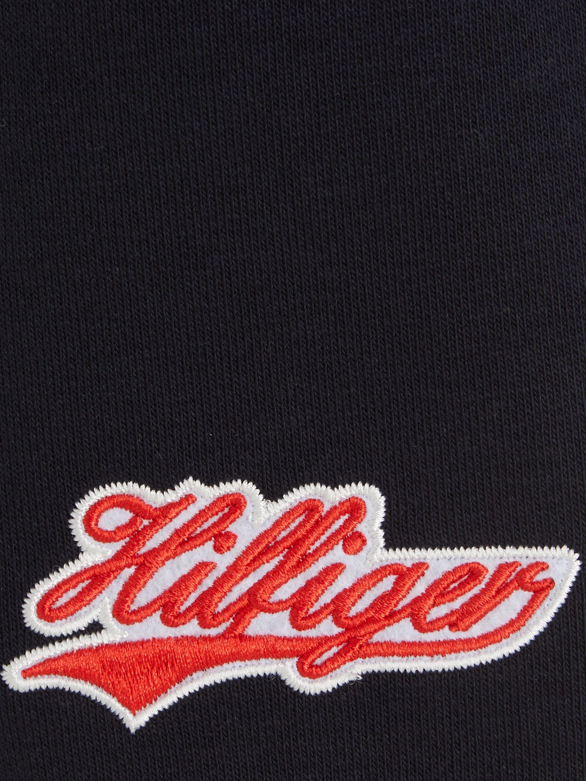 HILFIGER Tommy mit Sweatshorts Logostickerei Hilfiger SCRIPT SWEATSHORTS