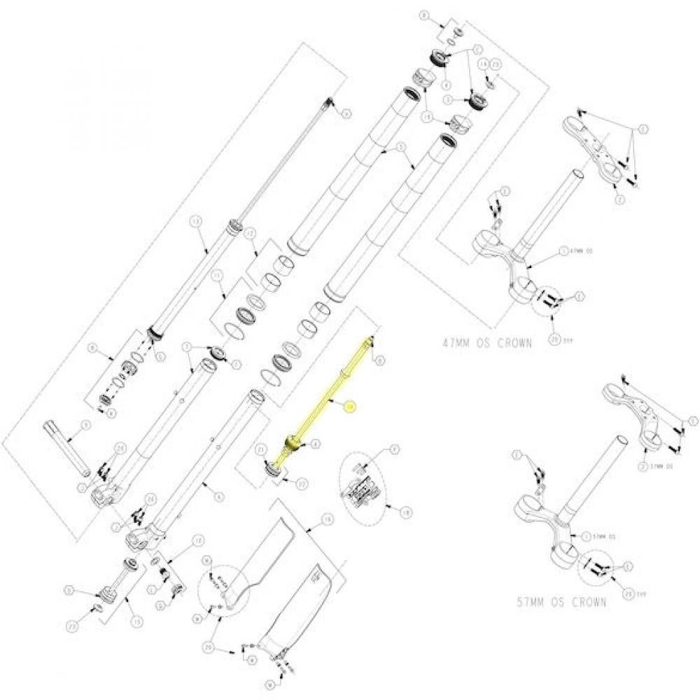 Manitou Federgabel Manitou Federeinheit Air Spring für Dorado 27,5/29 Zoll - präzise Perf