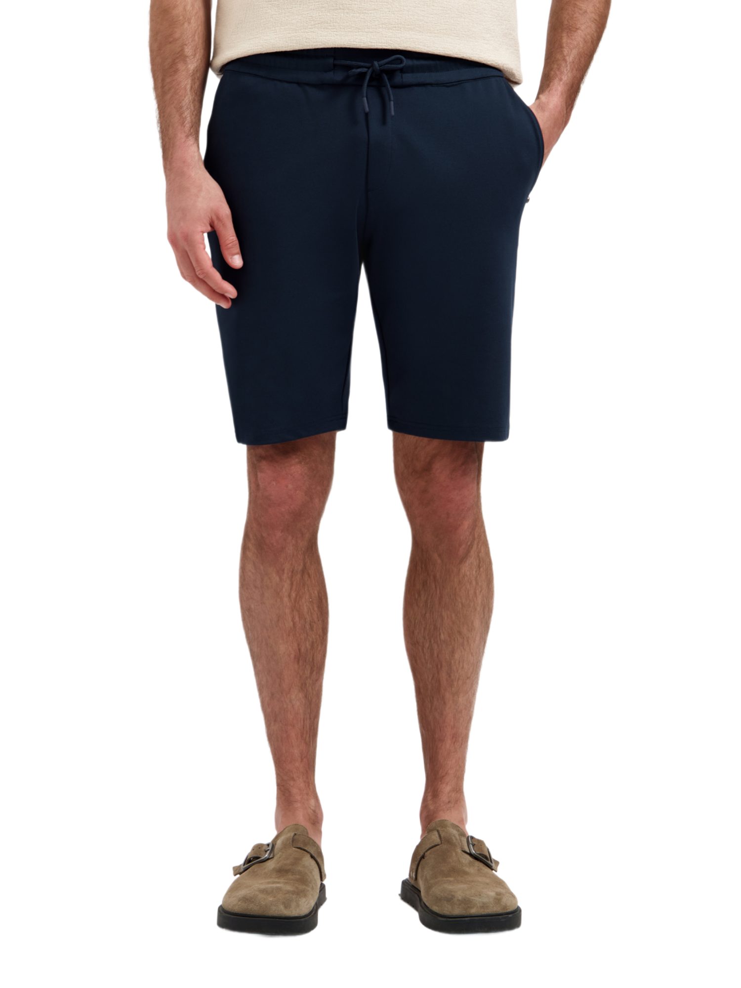 NO EXCESS Bermudas SN blau,Casual,Viskose,Unifarben,Regular Fit,Mittel