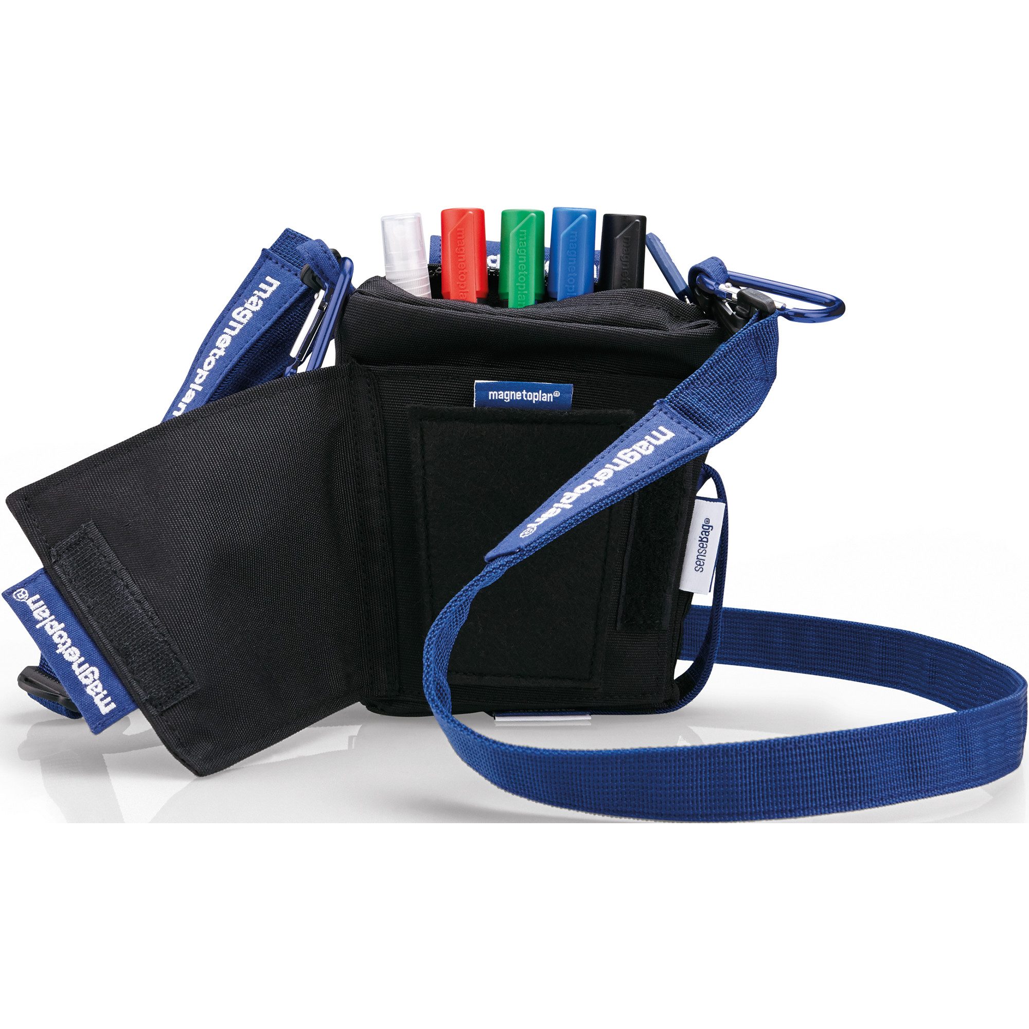 magnetoplan® Moderationskoffer Moderationstasche Action Holster 11122 gefüllt