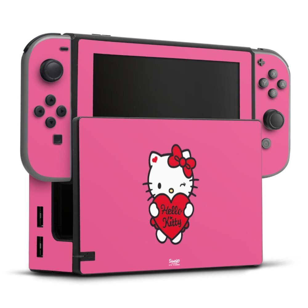 DeinDesign Konsolen-Cover Hello Kitty Fanartikel Herz Hello Kitty - Sweet Heart, Nintendo Switch Skin Aufkleber Sticker Folie