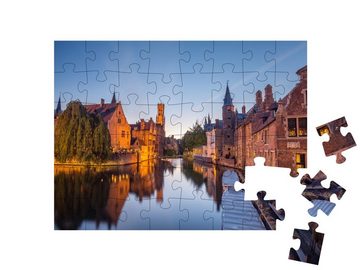 puzzleYOU Puzzle Historische Gebäude in Brügge, Belgien, 48 Puzzleteile, puzzleYOU-Kollektionen