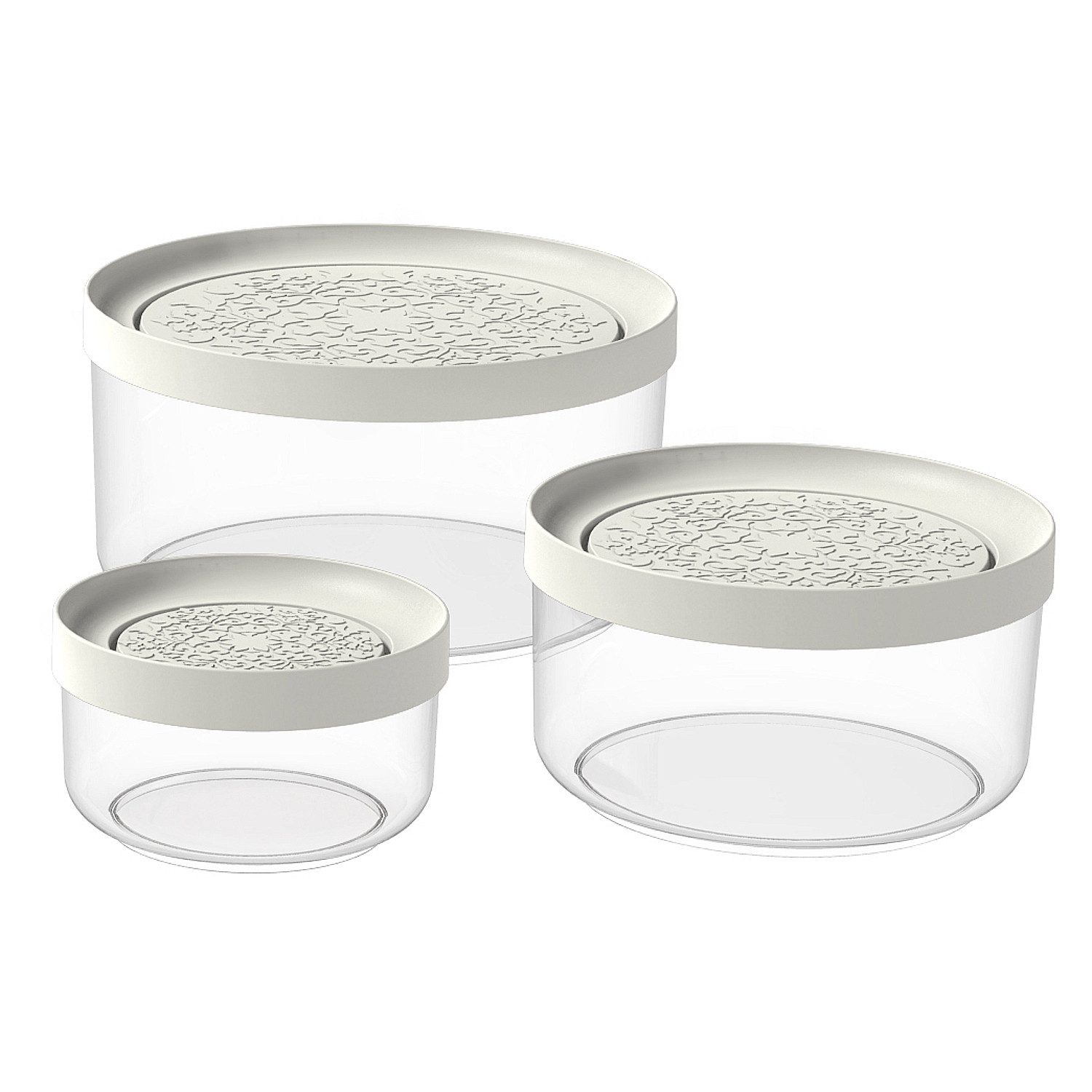 Frischhaltedose 3er Set Schüsseln mit Deckel Schüsselset stapelbar