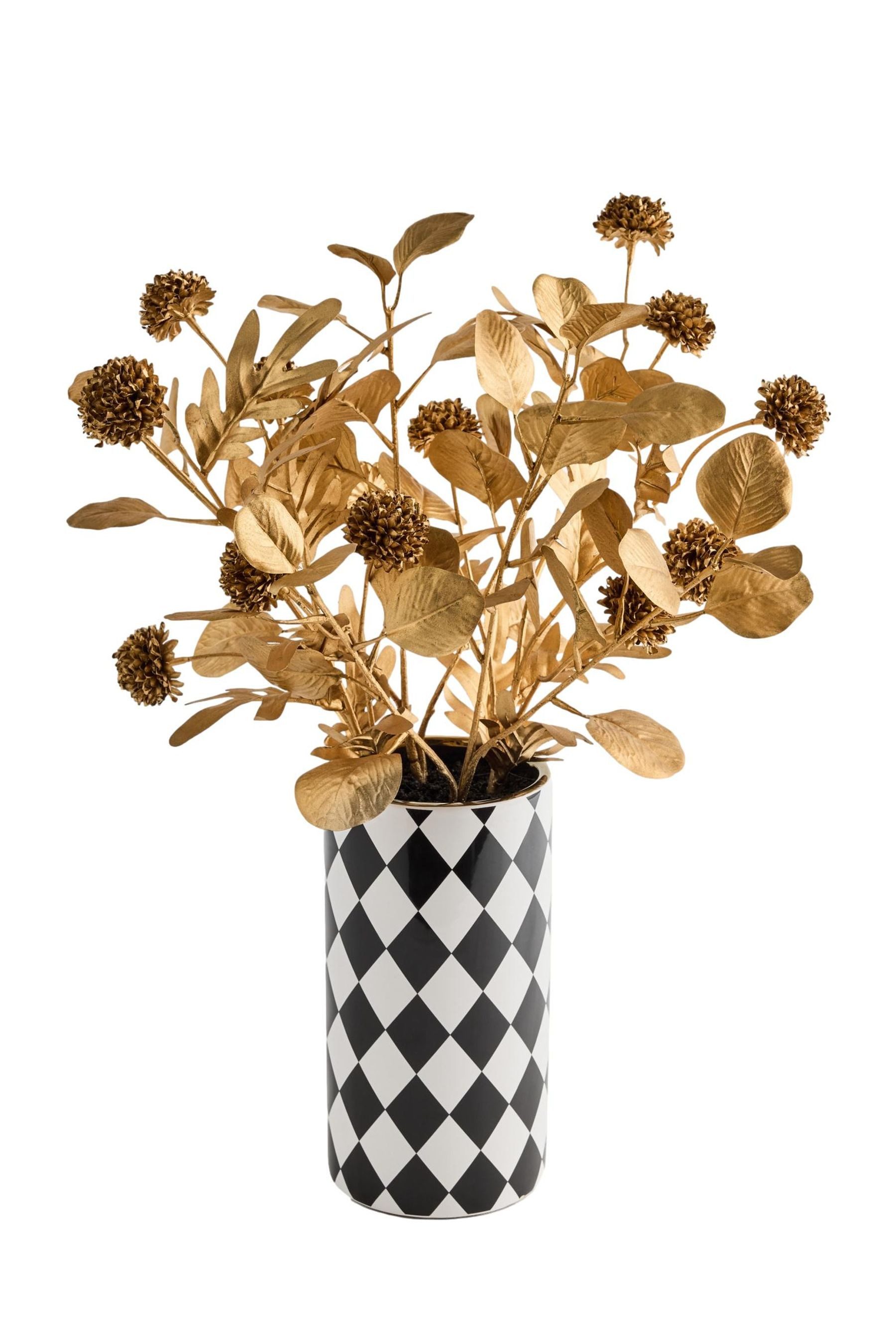Kunstblume Kunstblattwerk-Arrangement in Keramikvase, Next