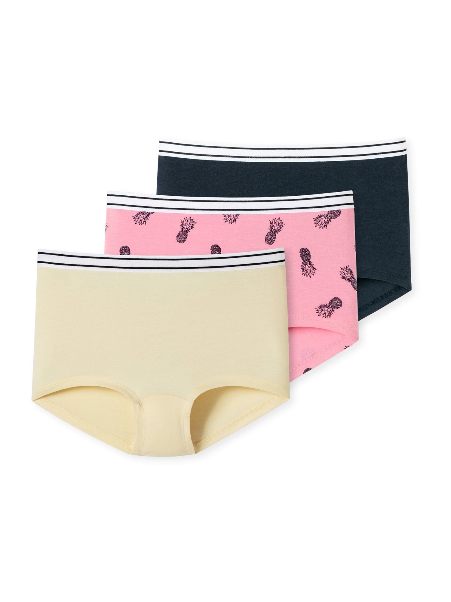 Short 95/5 Bund, Cotton Cotton (Spar-Set, Panty dank - Beinausschnitt, 3er - Bequemer Organic Pack Girls Schiesser Baumwolle Organic Slip 3-St) Mit Teens Nachhaltig softem