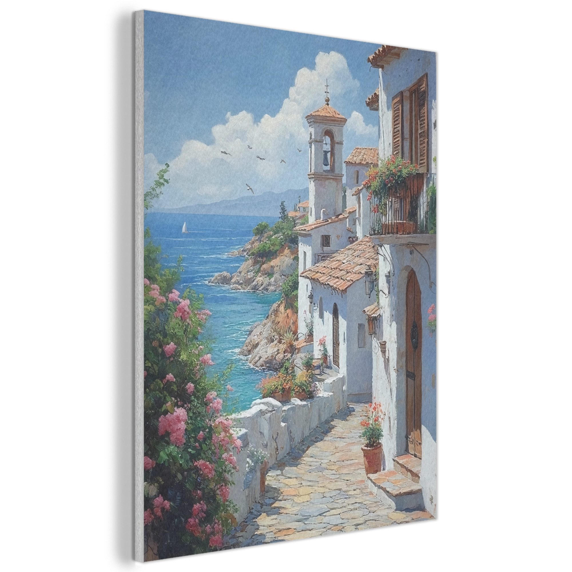 MuchoWow Gemälde Häuser - Meer - günstig online kaufen