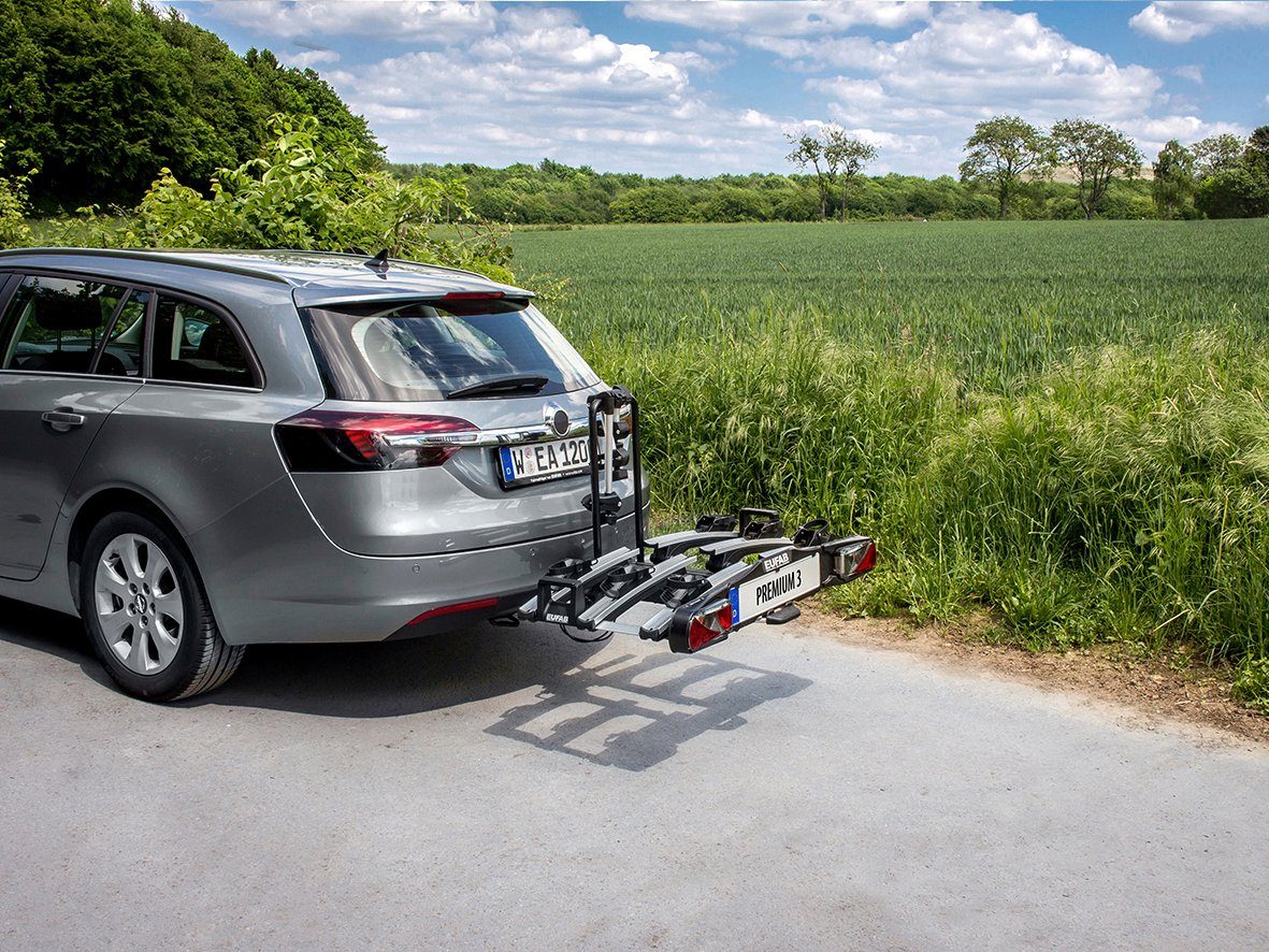 EUFAB Kupplungsfahrradträger PREMIUM 3, für max. 3 Räder, abschließbar
