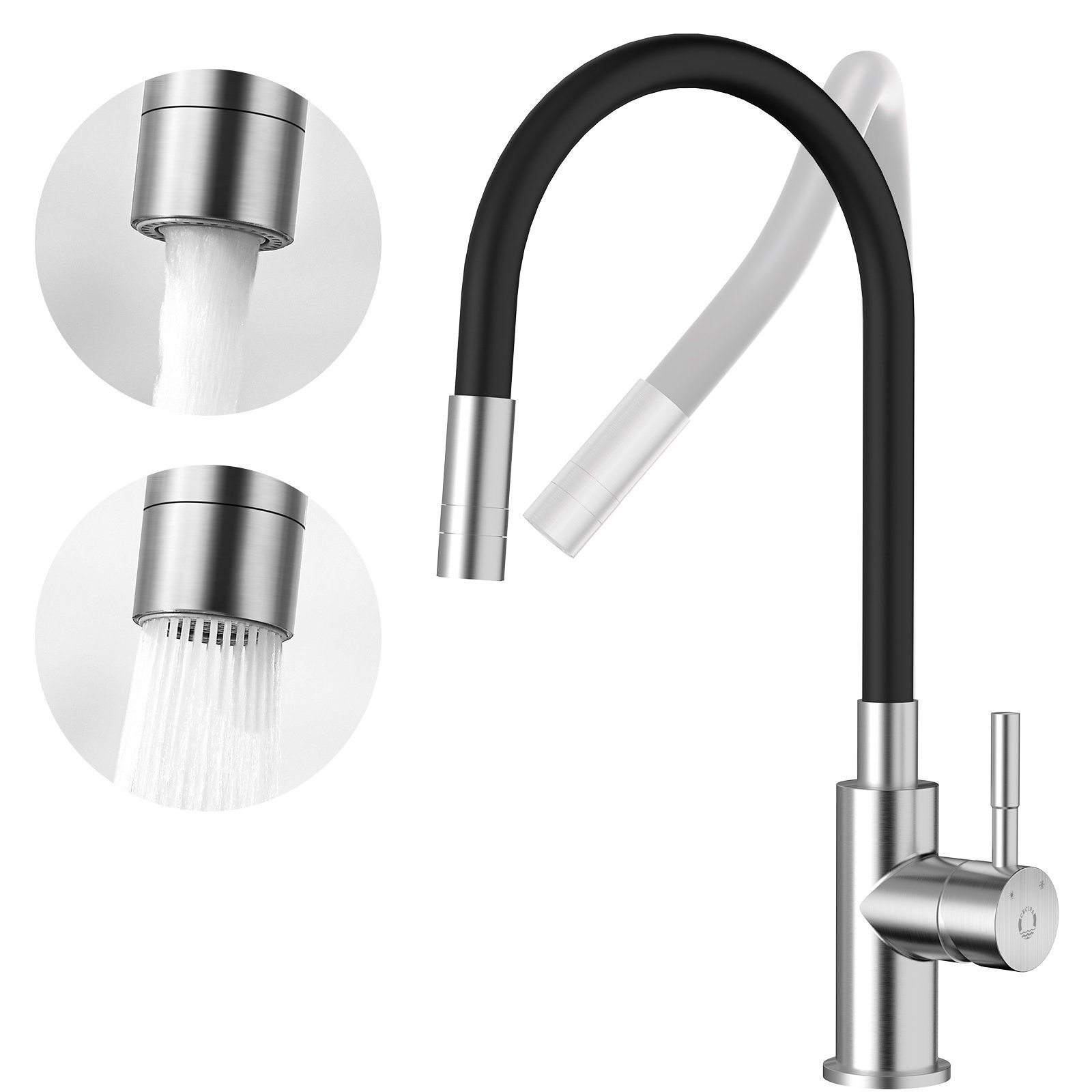 Küchenarmatur Küchenmischer 2 Armatur Strahlarten-Zusammenklappbarer CECIPA mit Flexibler