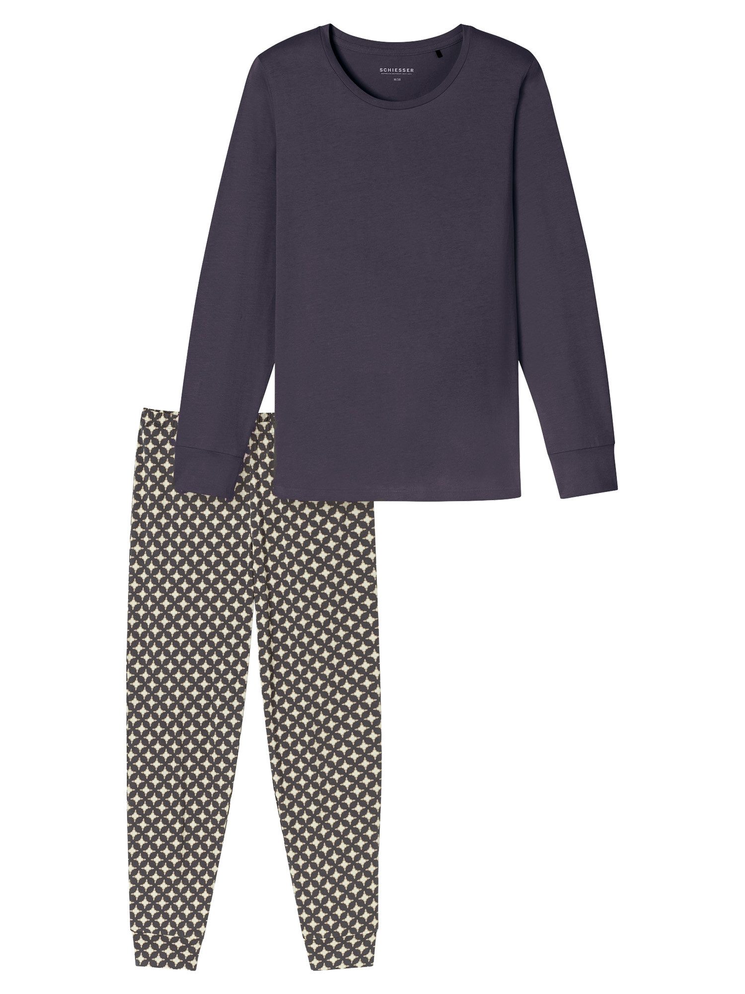 Schiesser Pyjama Comfort Essentials (2 tlg) schlafanzug schlafmode bequem günstig online kaufen