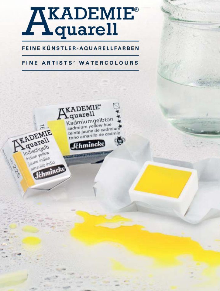 Schmincke Aquarellfarbe AKADEMIE® Aquarell Farben 1/2 Näpfchen