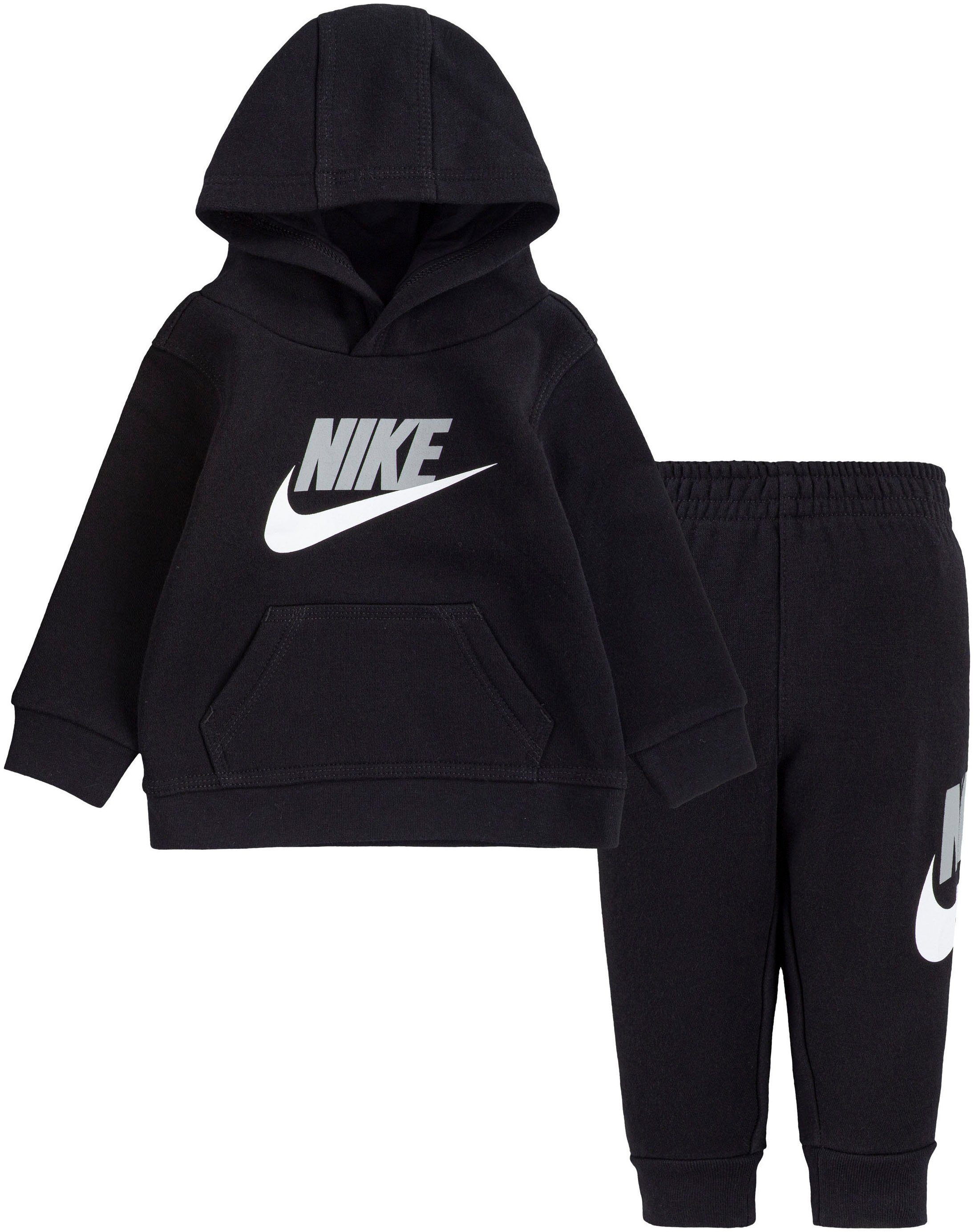 Nike Sportswear Jogginganzug FLEECE SET HOODIE 2-tlg) & JOGGER (Set, PO schwarz 2PC
