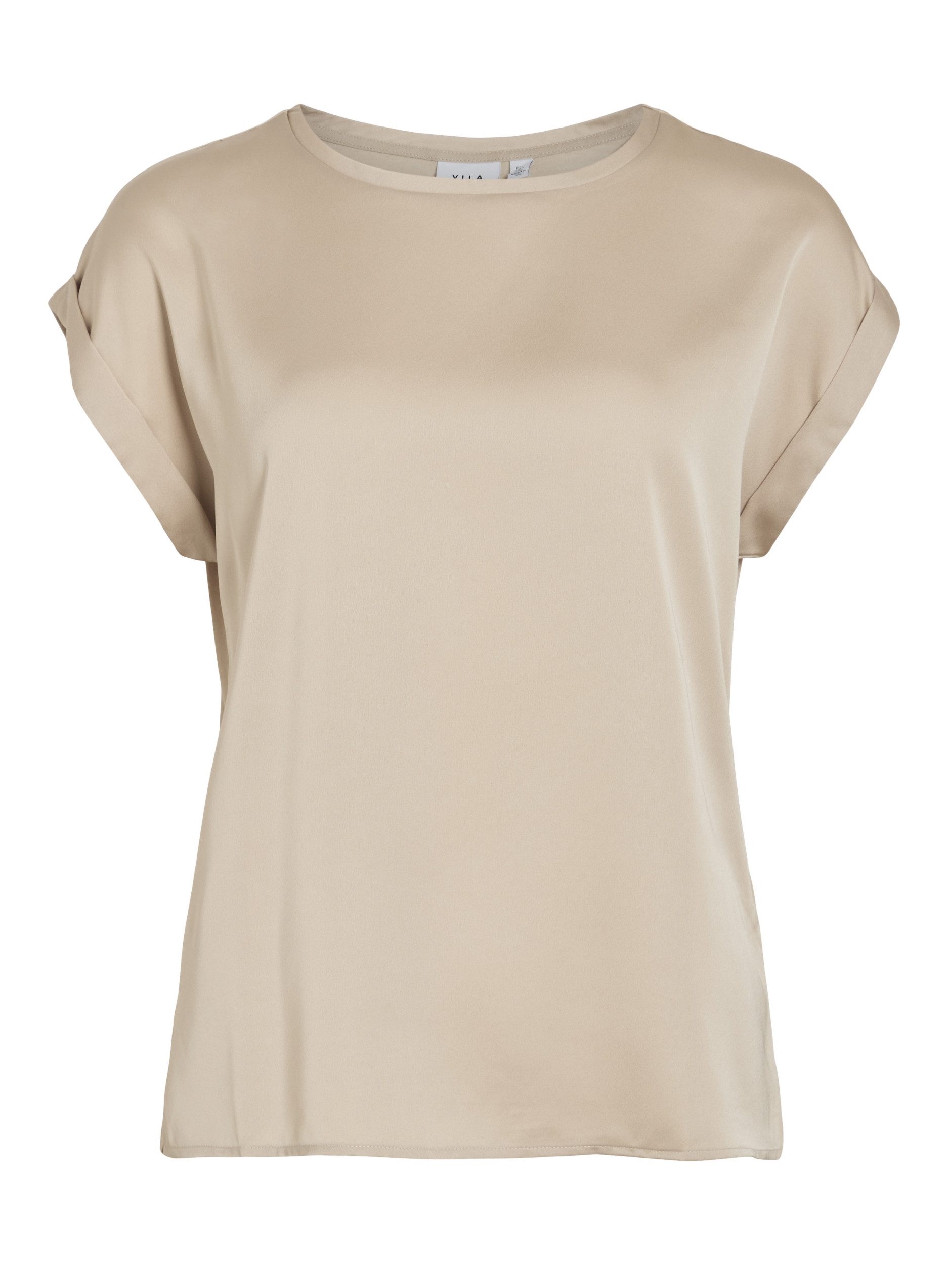 Vila Kurzarmbluse VIELLETTE S/S SATIN TOP - NOOS