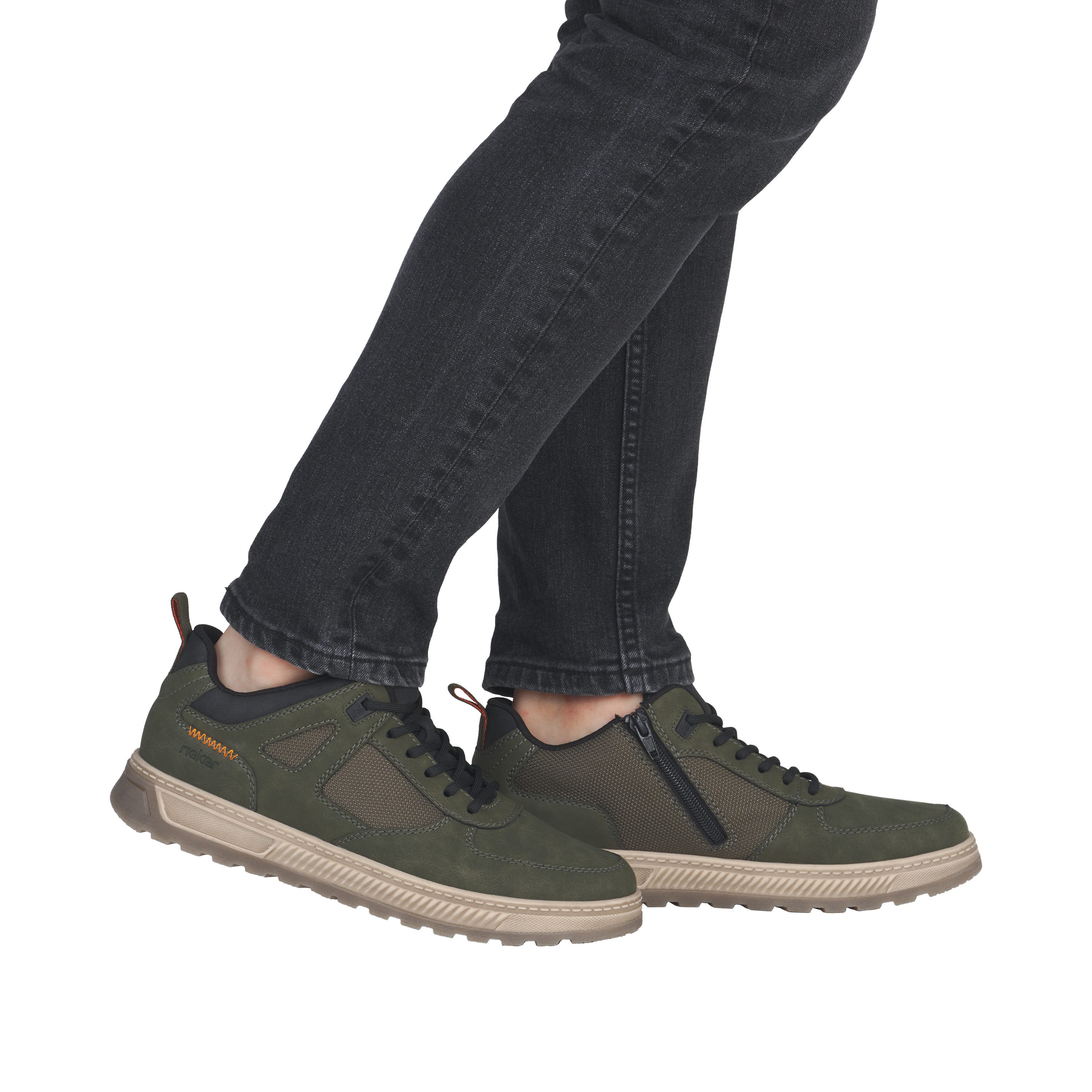 Rieker Sneaker Schnürschuh, Halbschuh, Outdoorschuh mit gepolstertem Schaftrand