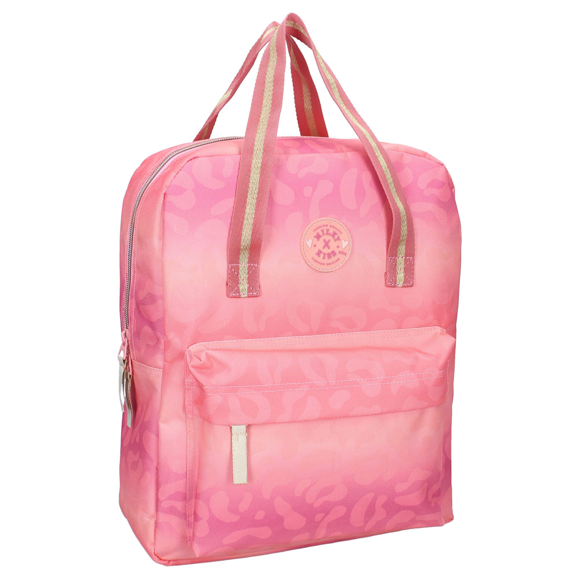 Milky Kiss Rucksack Love and Laughter Rucksack – Trendige Tasche in Rosa Schultasche